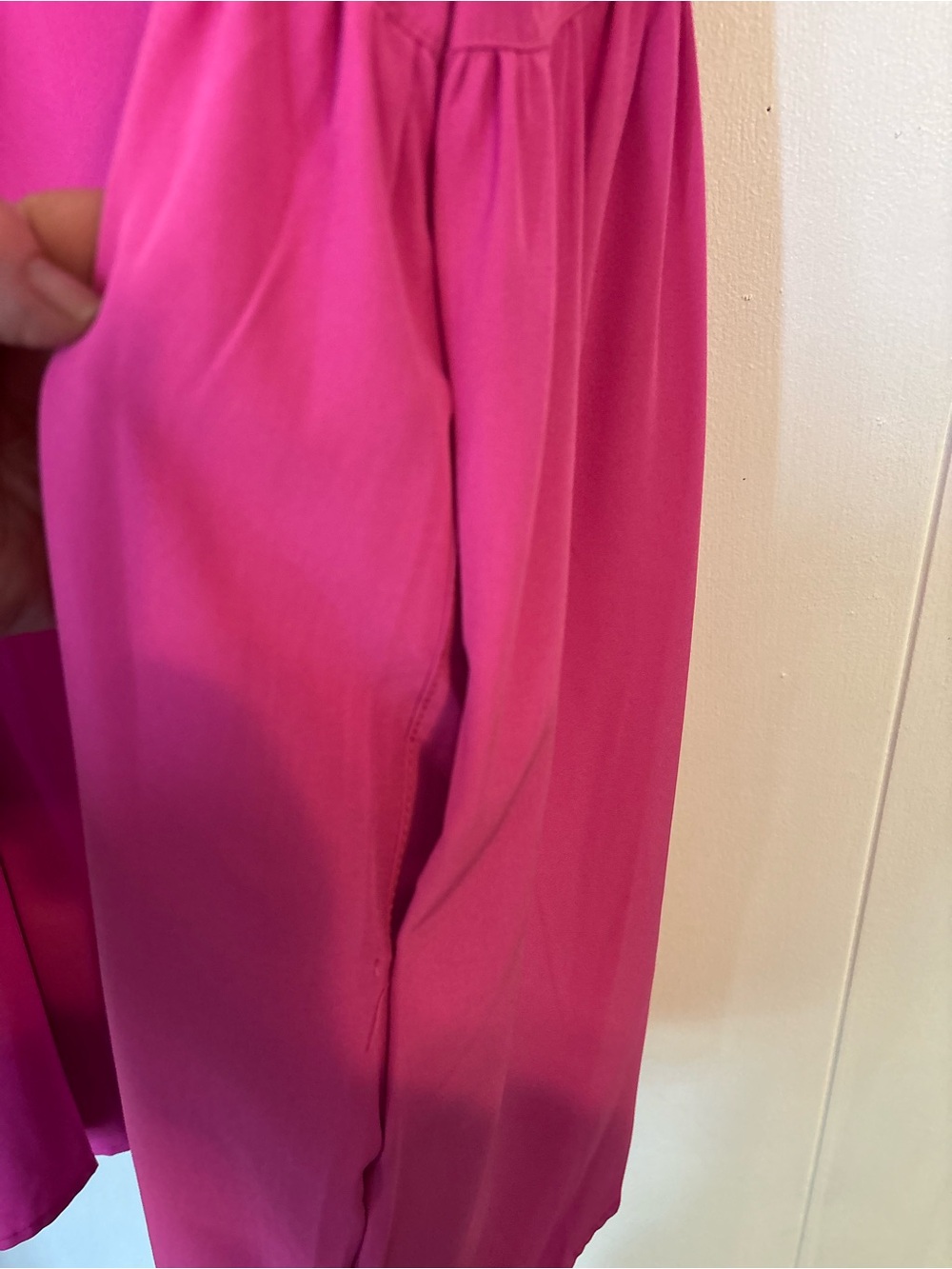 Sleeveless V-Neck Tunic in Bright Pink - Picture 6 of 6